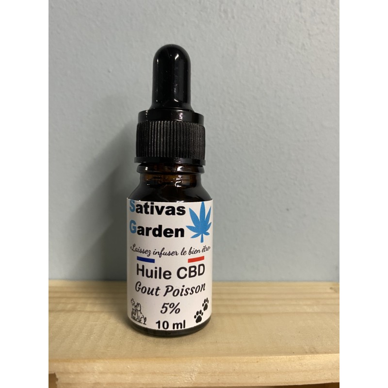 Huile CBD Animaux poisson 5% 10ml