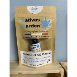 Huile CBD Animaux Viande 5% 10ml