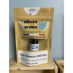 Huile CBD 20% Full Spectrum 10ml sativas garden