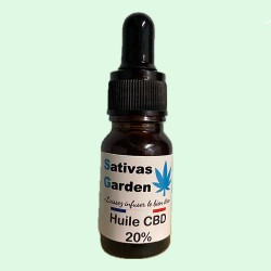 Huile CBD 20% Full Spectrum 10ml sativas garden