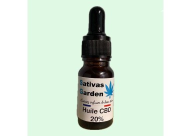 Huile CBD 20% Full Spectrum 10ml sativas garden