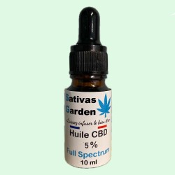 Huile CBD 5% Full Spectrum 10ml