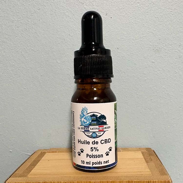 Huile CBD Animaux poisson 5% 10ml