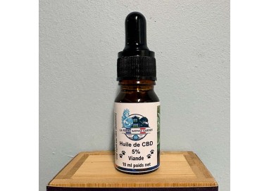 Huile CBD Animaux Viande 5% 10ml